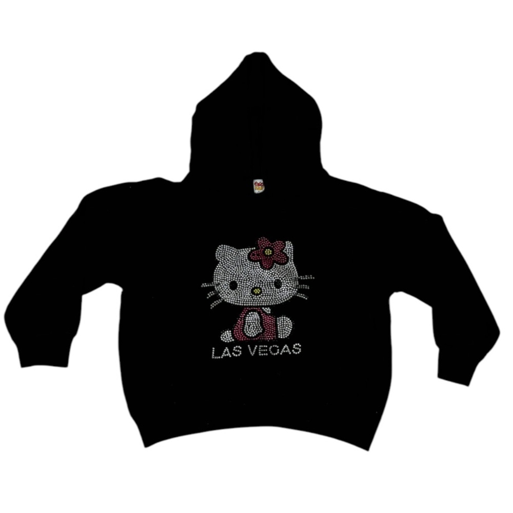 Black Beaded Hello Kitty Hoodie